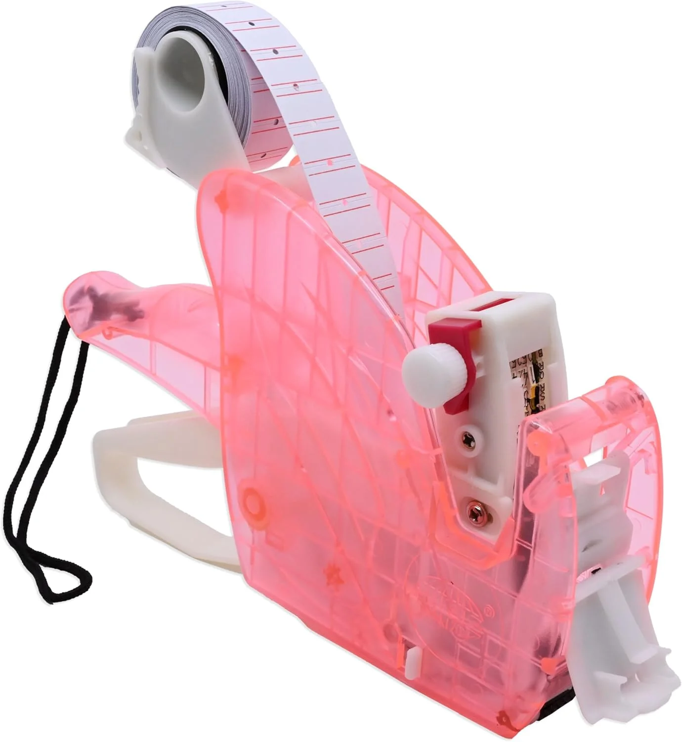 دستگاه قیمت زن FIS، 1 خط 8 رقمی، رنگ قرمز شفاف، همراه با 1 رول برچسب و 1 رول جوهر - FSPXTREC