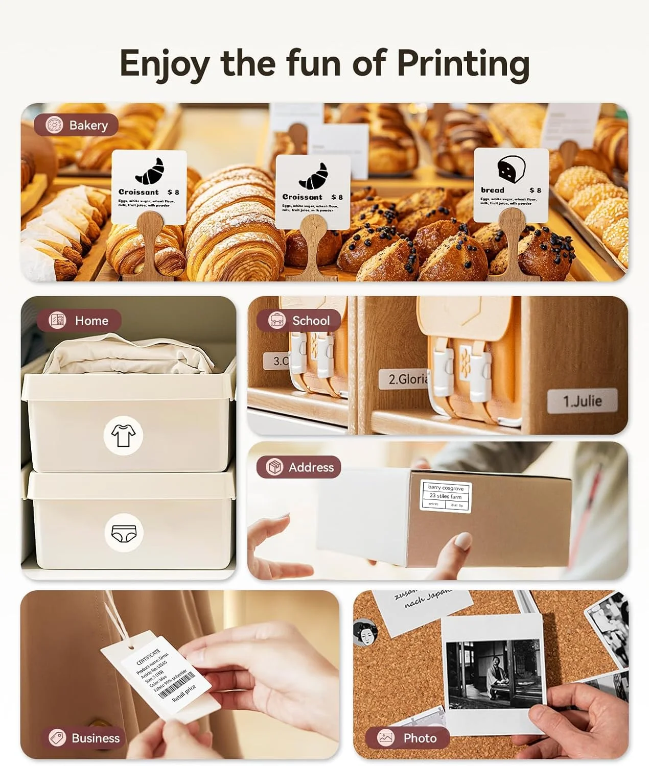 دستگاه لیبل زن NIIMBOT با 1 رول نوار رایگان B21 وینتیج عرض 2 اینچ، پرینتر حرارتی لیبل تجاری، تفنگ قیمت، نویسنده برچسب حمل و نقل برای سازماندهی خانه، دفتر، استفاده تجاری (مشکی)