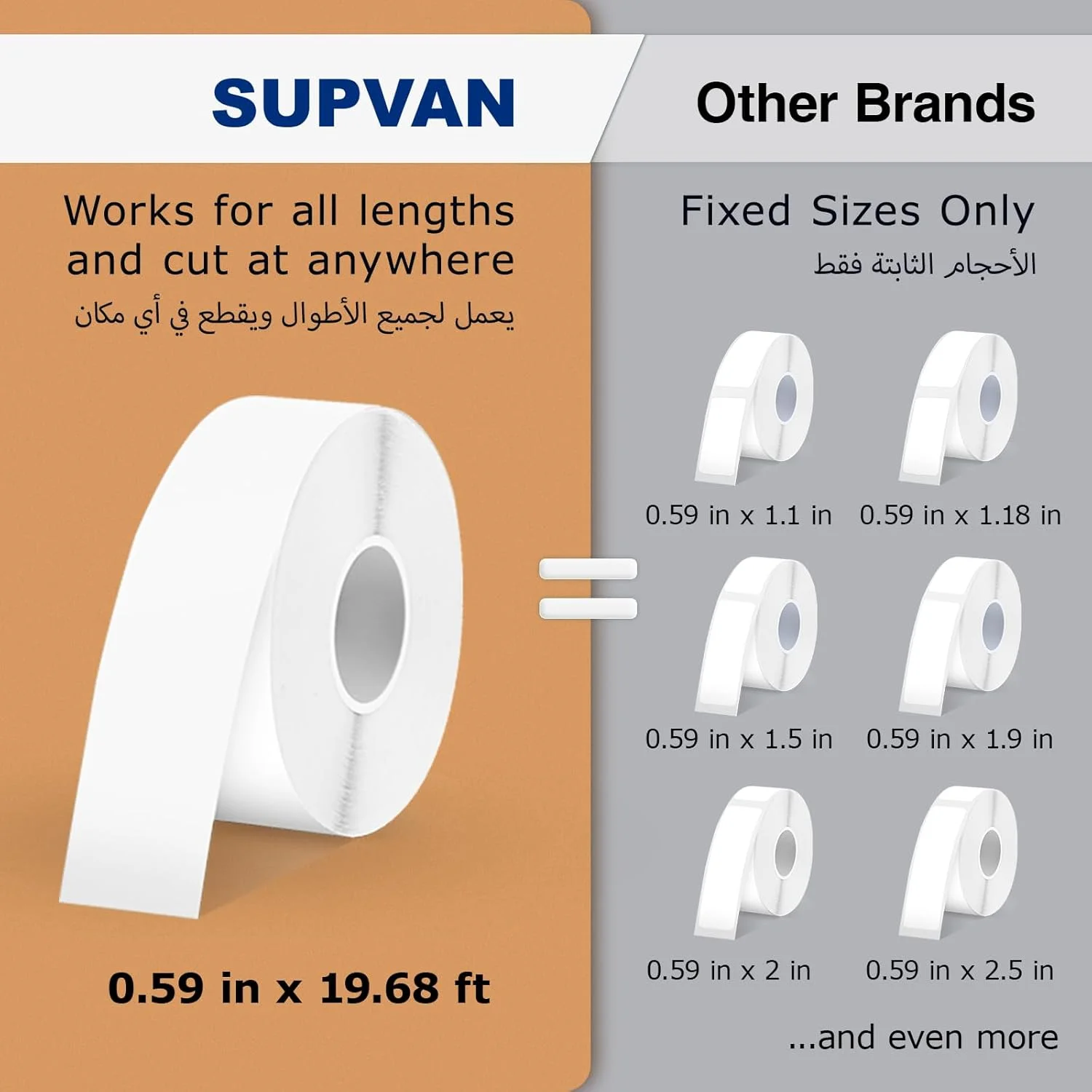 دستگاه چاپگر لیبل بلوتوثی SUPVAN E10 با لیبل ضد آب پیوسته، چاپگر لیبل بدون جوهر قابل حمل، برنامه با 35 فونت و بیش از 1000 آیکون، چاپگر استیکر برای خانه، دفتر، مدرسه (سفید) دستگاه چاپگر لیبل بلوتوثی SUPVAN E10 با لیبل ضد آب پیوسته، چاپگر لیبل بدون جوهر قابل حمل، برنامه با 35 فونت و بیش از 1000 آیکون، چاپگر استیکر برای خانه، دفتر، مدرسه (سفید)