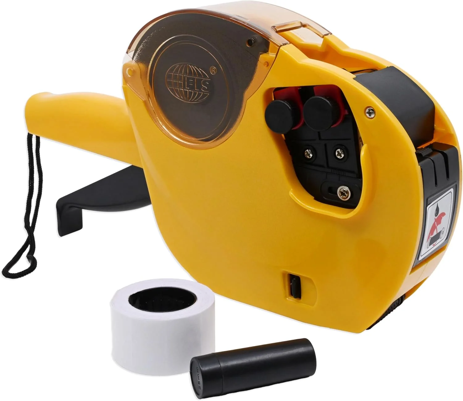 دستگاه قیمت زن و تاریخ زن FIS با قابلیت چاپ دو خط، رنگ زرد - FSPX04YL