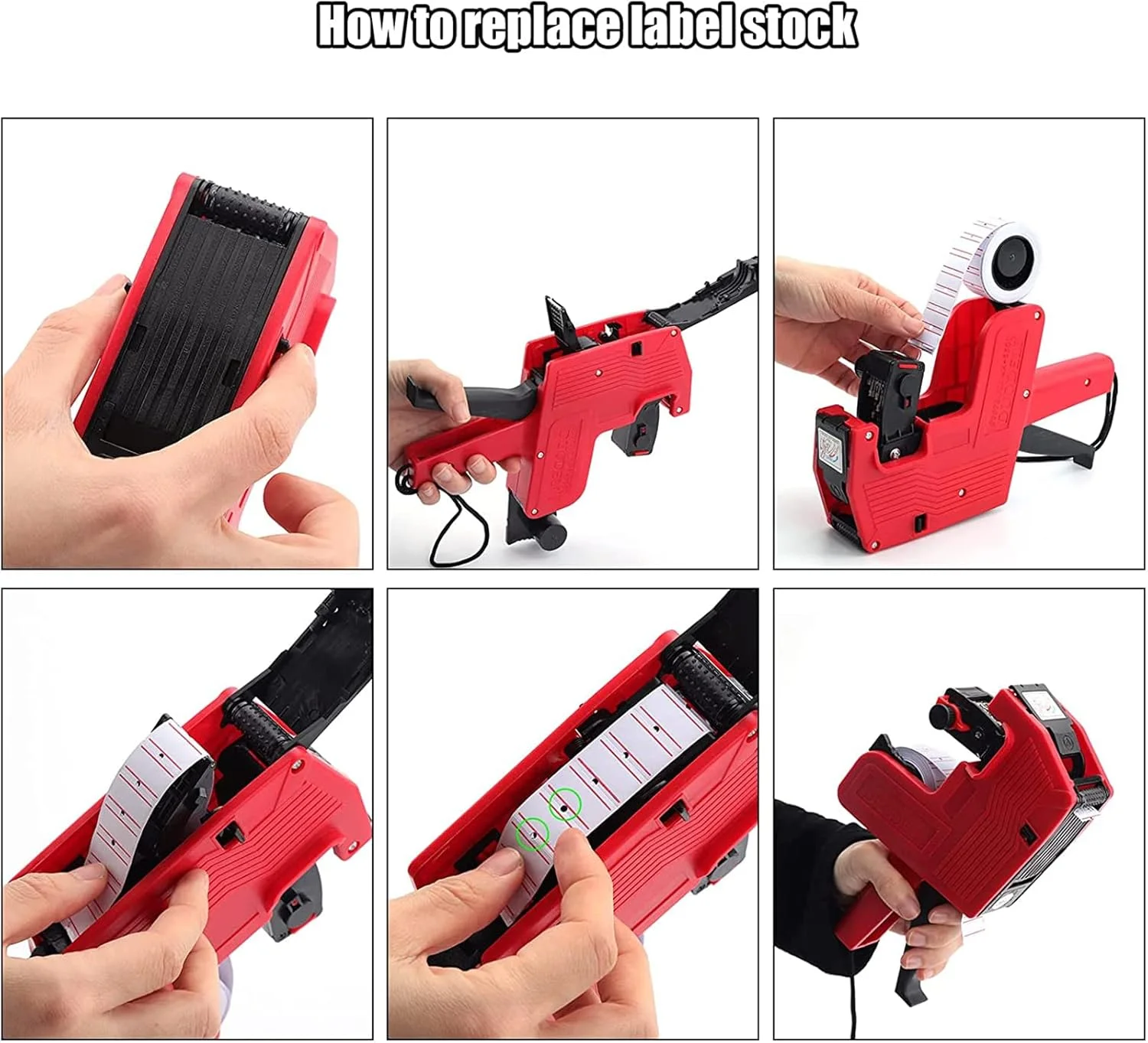 برچسب قیمت 8 رقمی TKTTBD، تفنگ قیمت MX 5500 به همراه 4000 برچسب و 3 جوهر یدکی برای دفتر، فروشگاه خرده فروشی، خواربار فروشی، علامت گذاری سازمانی