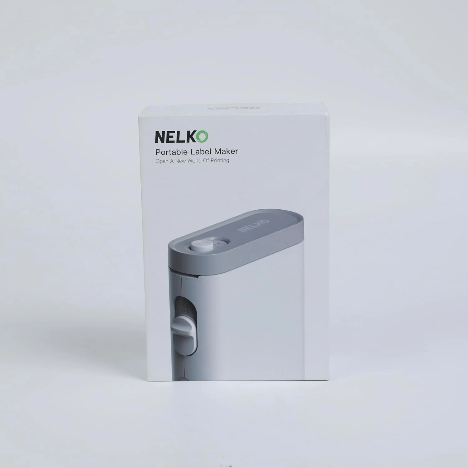چاپگر لیبل زن بلوتوثی خودچسب Nelko P21، دستگاه برچسب زنی مینی بی سیم قابل حمل برای iOS اندروید، خانه، دفتر - سفید