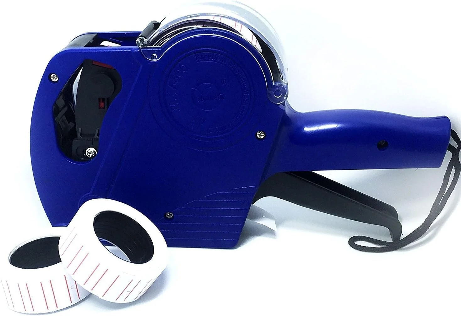 برچسب قیمت زن 8 رقمی Nyganmelloz، کیت برچسب قیمت زن با 2 غلطک جوهر، دستگاه قیمت گذاری برچسب ممتاز برای علامت گذاری و سازماندهی فروشگاه های خرده فروشی، سوپرمارکت ها و دفاتر (آبی، MX5500)