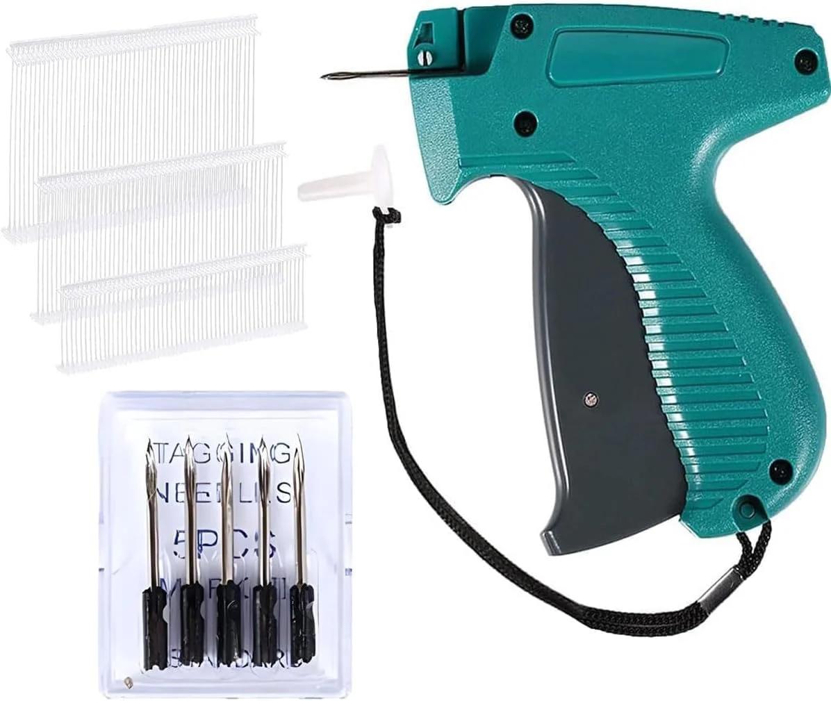 تفنگ قیمت زن ANTOLE، تفنگ برچسب زنی برای لباس، کیت تفنگ برچسب زن قیمت خرده فروشی استاندارد برای برچسب زدن لباس با 6 سوزن و 1000 عدد بست 2 اینچی و کیف سازمان دهنده برای فروشگاه، انبار، فروش امانی