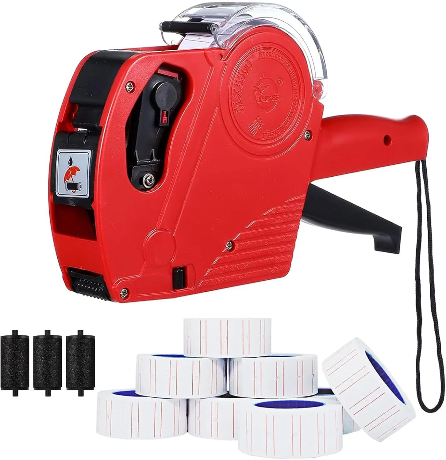 دستگاه قیمت زن 8 رقمی، برچسب ساز قیمت با 5000 برچسب خالی، 3 رول جوهر برای دفتر، فروشگاه خرده فروشی، خواربار فروشی، مواد غذایی و پوشاک دستگاه قیمت زن 8 رقمی، برچسب ساز قیمت با 5000 برچسب خالی، 3 رول جوهر برای دفتر، فروشگاه خرده فروشی، خواربار فروشی، مواد غذایی و پوشاک