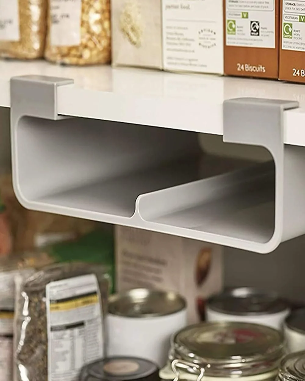 ارگانایزر کابینت زیرین، قفسه کشویی آشپزخانه، نصب بدون اثر، طراحی صرفه جویی در فضا، سفید ارگانایزر کابینت زیرین، قفسه کشویی آشپزخانه، نصب بدون اثر، طراحی صرفه جویی در فضا، سفید