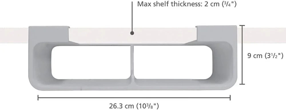 ارگانایزر کابینت زیرین، قفسه کشویی آشپزخانه، نصب بدون اثر، طراحی صرفه جویی در فضا، سفید