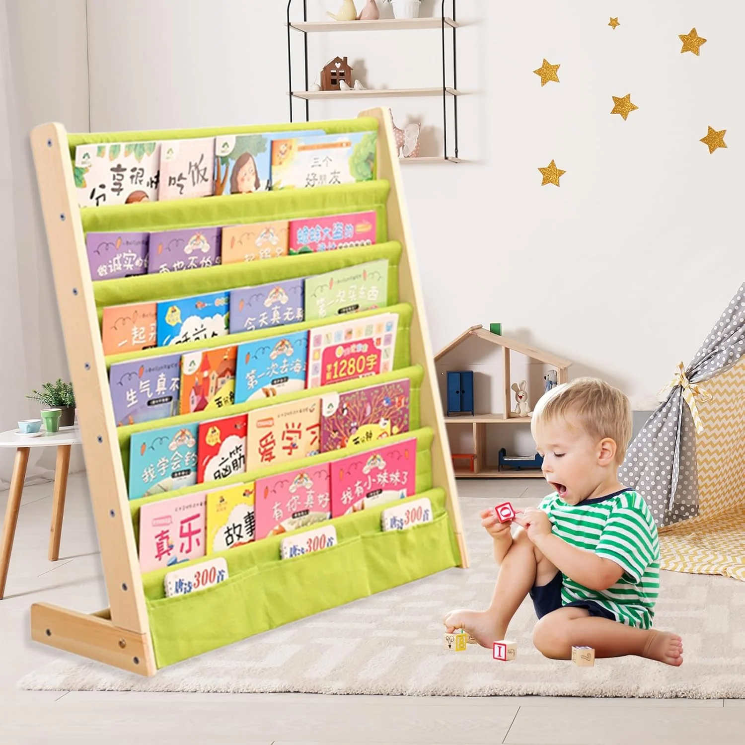 قفسه کتاب کودک ROUNY، قفسه کتاب اسباب بازی، قفسه کتاب آویز، کتابخانه کودک، قفسه کتاب کودک نوپا برای استفاده در کلاس و خانه، سازماندهی اتاق بازی پسران و دختران (سبز) قفسه کتاب کودک ROUNY، قفسه کتاب اسباب بازی، قفسه کتاب آویز، کتابخانه کودک، قفسه کتاب کودک نوپا برای استفاده در کلاس و خانه، سازماندهی اتاق بازی پسران و دختران (سبز)