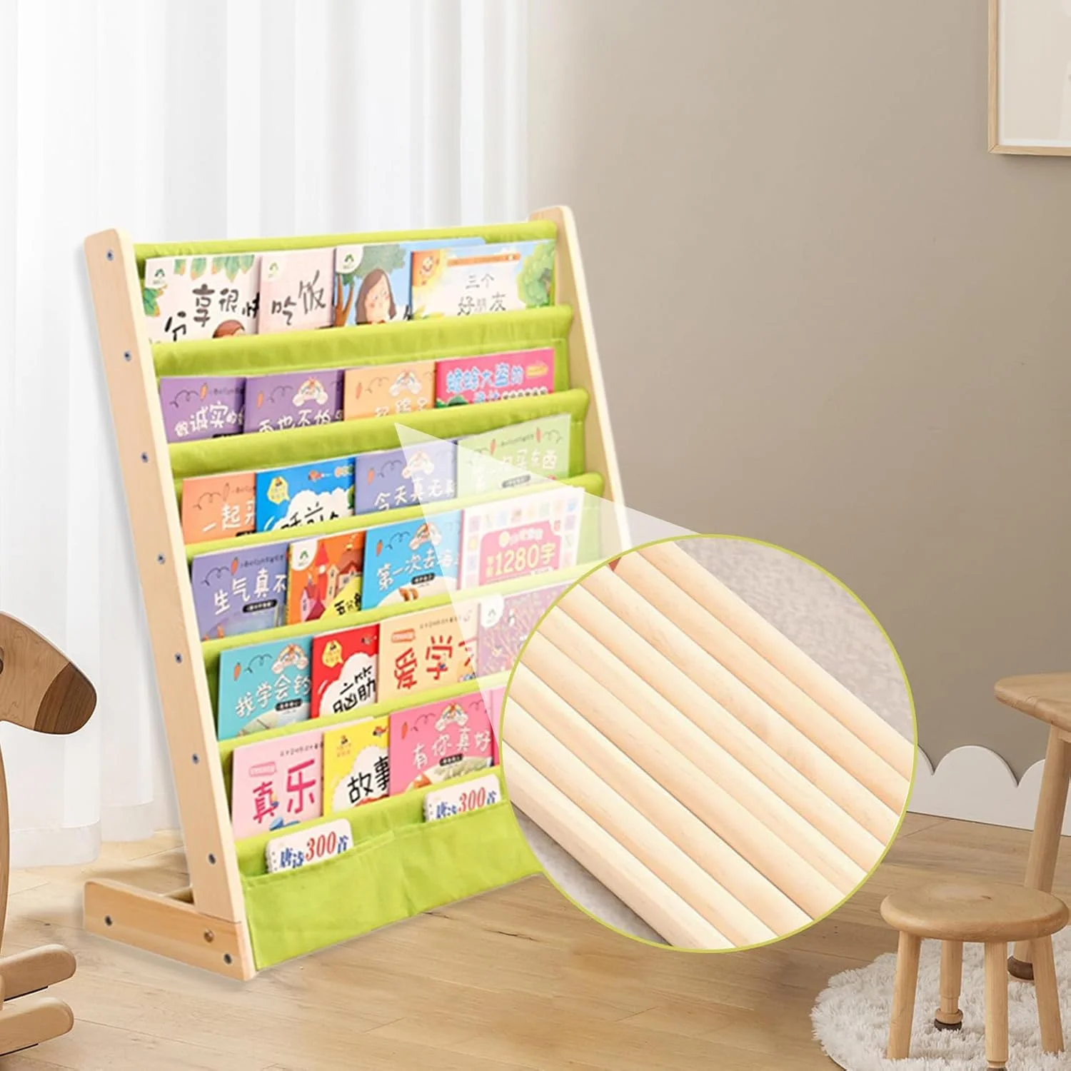 قفسه کتاب کودک ROUNY، قفسه کتاب اسباب بازی، قفسه کتاب آویز، کتابخانه کودک، قفسه کتاب کودک نوپا برای استفاده در کلاس و خانه، سازماندهی اتاق بازی پسران و دختران (سبز) قفسه کتاب کودک ROUNY، قفسه کتاب اسباب بازی، قفسه کتاب آویز، کتابخانه کودک، قفسه کتاب کودک نوپا برای استفاده در کلاس و خانه، سازماندهی اتاق بازی پسران و دختران (سبز)