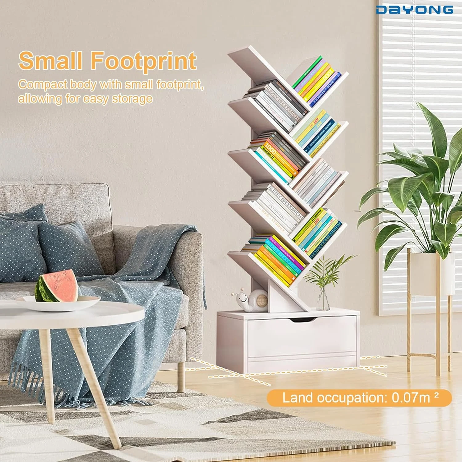 کتابخانه درختی DAYONG، قفسه کتاب چند طبقه چوبی، قفسه کتاب، قفسه باز ایستاده برای اتاق نشیمن، اتاق کار، دفتر، اتاق خواب، کتابخانه دکوری برای کتاب/سی دی/فیلم (10 طبقه، سفید) کتابخانه درختی DAYONG، قفسه کتاب چند طبقه چوبی، قفسه کتاب، قفسه باز ایستاده برای اتاق نشیمن، اتاق کار، دفتر، اتاق خواب، کتابخانه دکوری برای کتاب/سی دی/فیلم (10 طبقه، سفید)