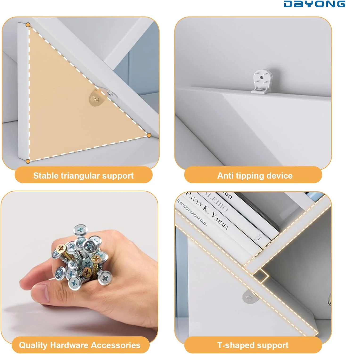 کتابخانه درختی DAYONG، قفسه کتاب چند طبقه چوبی، قفسه کتاب، قفسه باز ایستاده برای اتاق نشیمن، اتاق کار، دفتر، اتاق خواب، کتابخانه دکوری برای کتاب/سی دی/فیلم (10 طبقه، سفید) کتابخانه درختی DAYONG، قفسه کتاب چند طبقه چوبی، قفسه کتاب، قفسه باز ایستاده برای اتاق نشیمن، اتاق کار، دفتر، اتاق خواب، کتابخانه دکوری برای کتاب/سی دی/فیلم (10 طبقه، سفید)