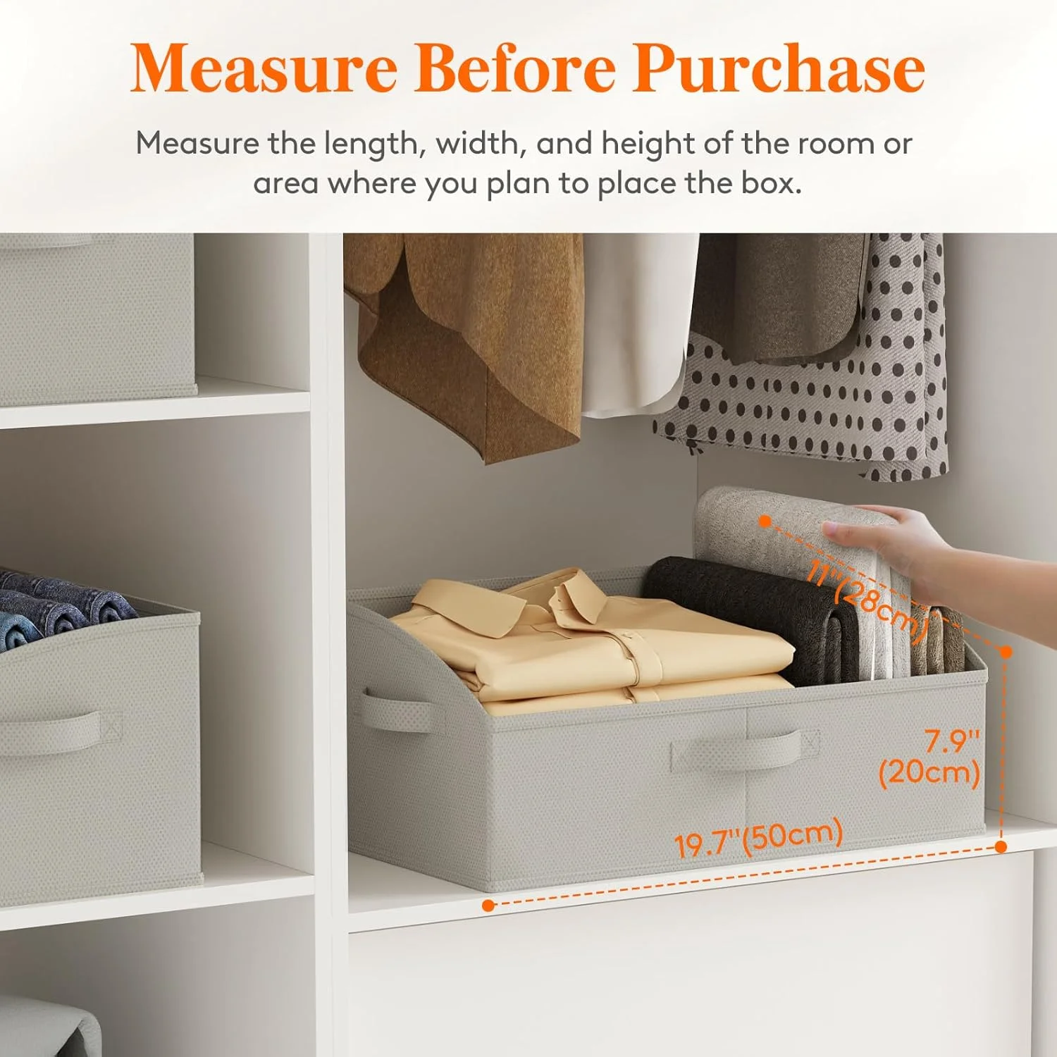 باکس های ذخیره سازی پارچه ای ذوزنقه ای بزرگ Lifewit برای قفسه، بسته 6 عددی سبد نظم دهنده کمد با دسته، ظروف تاشو لباس برای کتاب، کیف پول، 19.7" x 11" x 7.9", 23 لیتر، خاکستری روشن باکس های ذخیره سازی پارچه ای ذوزنقه ای بزرگ Lifewit برای قفسه، بسته 6 عددی سبد نظم دهنده کمد با دسته، ظروف تاشو لباس برای کتاب، کیف پول، 19.7" x 11" x 7.9", 23 لیتر، خاکستری روشن