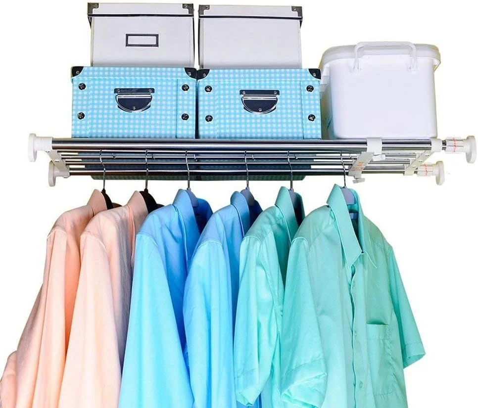 قفسه کشویی کمد Baoyouni، جداکننده قفسه ذخیره سازی قابل تنظیم، میله سازمان دهنده تقسیم کننده کمد لباس برای آشپزخانه حمام اتاق خواب