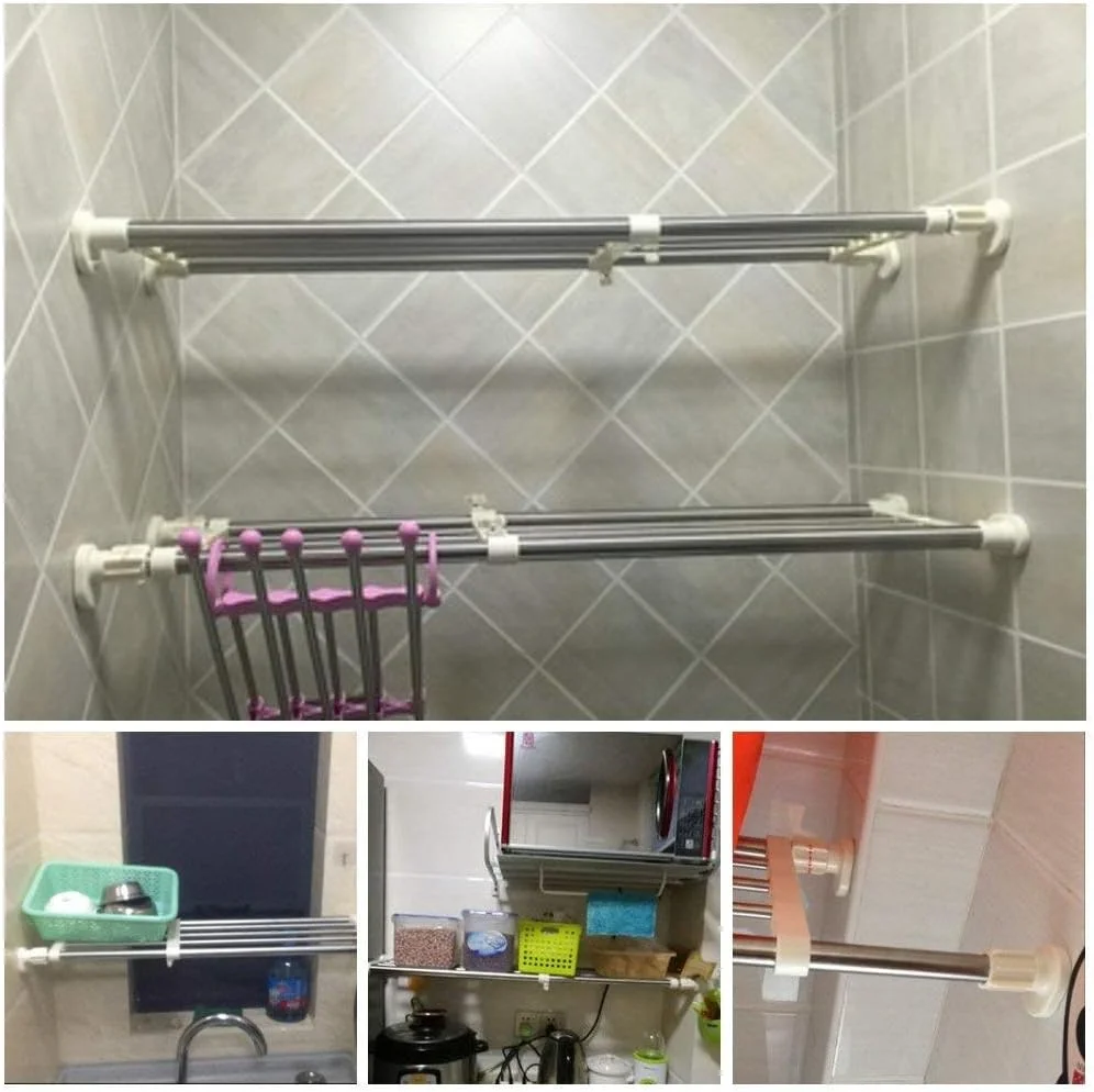 قفسه کشویی کمد Baoyouni، جداکننده قفسه ذخیره سازی قابل تنظیم، میله سازمان دهنده تقسیم کننده کمد لباس برای آشپزخانه حمام اتاق خواب