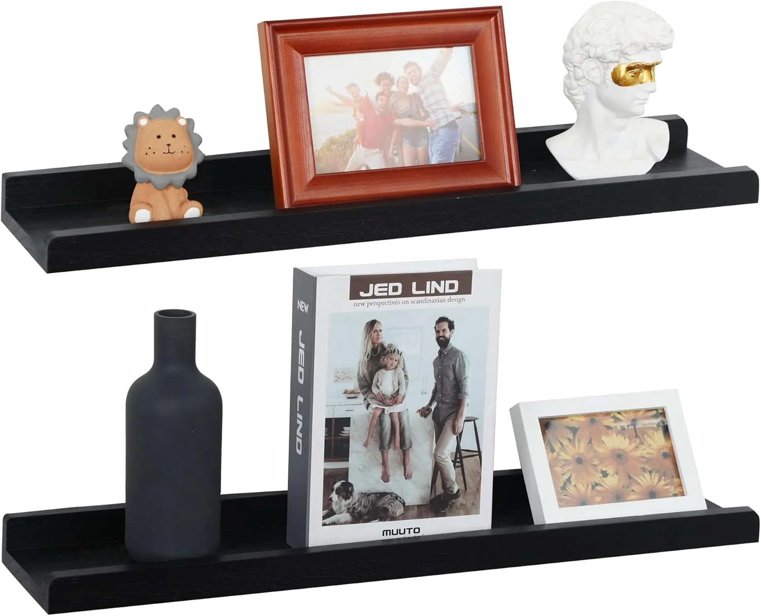 ست 2 عددی شلف دیواری شناور بلند PHOENANCEE، شلف چوبی عکس، شلف نمایش و نگهداری قاب عکس، نصب شده روی دیوار برای اتاق نشیمن، اتاق خواب، آشپزخانه، اتاق کودک، دکوراسیون اتاق کودک، دفتر کار خانگی (مشکی، 60 سانتی متر) ست 2 عددی شلف دیواری شناور بلند PHOENANCEE، شلف چوبی عکس، شلف نمایش و نگهداری قاب عکس، نصب شده روی دیوار برای اتاق نشیمن، اتاق خواب، آشپزخانه، اتاق کودک، دکوراسیون اتاق کودک، دفتر کار خانگی (مشکی، 60 سانتی متر)