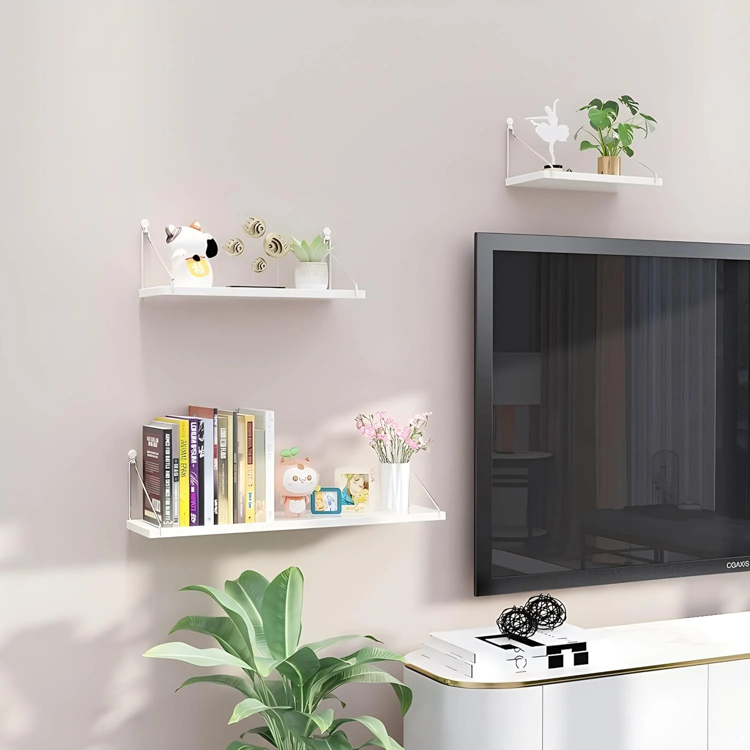 ست 3 تکه شلف شناور، شلف های چوبی روستایی نصب شده روی دیوار، قفسه کتاب شناور با براکت های فلزی برای حمام، اتاق خواب، اتاق نشیمن، آشپزخانه، شلف آویز کوچک برای نگهداری/دکور اتاق (رنگ چوب) ست 3 تکه شلف شناور، شلف های چوبی روستایی نصب شده روی دیوار، قفسه کتاب شناور با براکت های فلزی برای حمام، اتاق خواب، اتاق نشیمن، آشپزخانه، شلف آویز کوچک برای نگهداری/دکور اتاق (رنگ چوب)