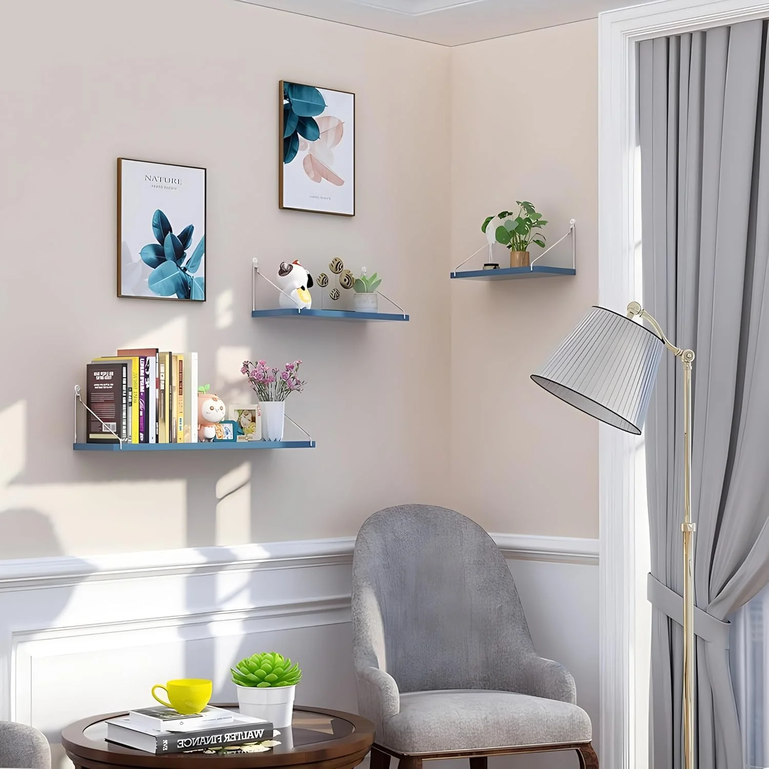 ست 3 تکه شلف شناور، شلف های چوبی روستایی نصب شده روی دیوار، قفسه کتاب شناور با براکت های فلزی برای حمام، اتاق خواب، اتاق نشیمن، آشپزخانه، شلف آویز کوچک برای نگهداری/دکور اتاق (رنگ چوب) ست 3 تکه شلف شناور، شلف های چوبی روستایی نصب شده روی دیوار، قفسه کتاب شناور با براکت های فلزی برای حمام، اتاق خواب، اتاق نشیمن، آشپزخانه، شلف آویز کوچک برای نگهداری/دکور اتاق (رنگ چوب)