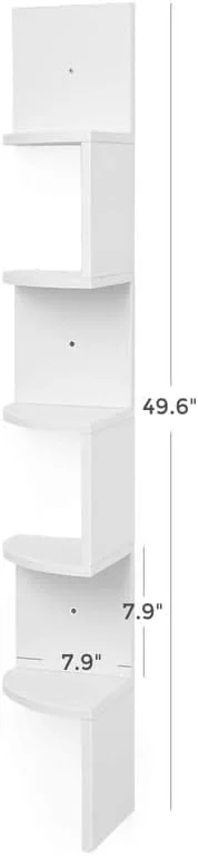 قفسه کنج شناور 5 طبقه، قفسه گوشه ای، قفسه های نمایش دکوراسیون منزل چوبی روستایی، قفسه ذخیره سازی دیواری شناور، برای ذخیره سازی تزئینی اتاق خواب دفتر کار خانگی، مونتاژ آسان قفسه کنج شناور 5 طبقه، قفسه گوشه ای، قفسه های نمایش دکوراسیون منزل چوبی روستایی، قفسه ذخیره سازی دیواری شناور، برای ذخیره سازی تزئینی اتاق خواب دفتر کار خانگی، مونتاژ آسان