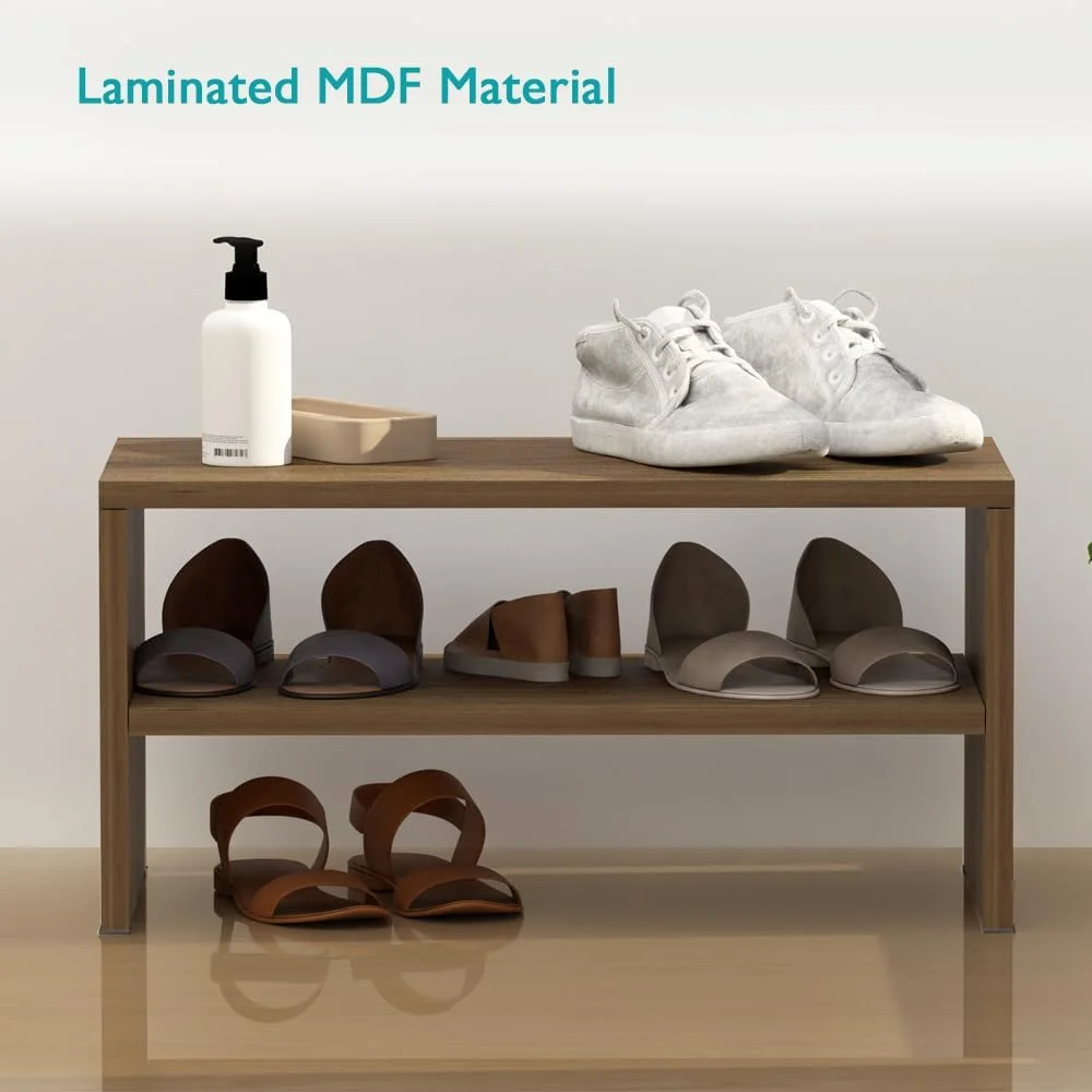 جاکفشی 2 طبقه قابل انباشت Mahmayi، قفسه چوبی 2 طبقه برای سازماندهی و نگهداری کفش در ورودی، راهرو، حمام و اتاق نشیمن - Zabrano جاکفشی 2 طبقه قابل انباشت Mahmayi، قفسه چوبی 2 طبقه برای سازماندهی و نگهداری کفش در ورودی، راهرو، حمام و اتاق نشیمن - Zabrano