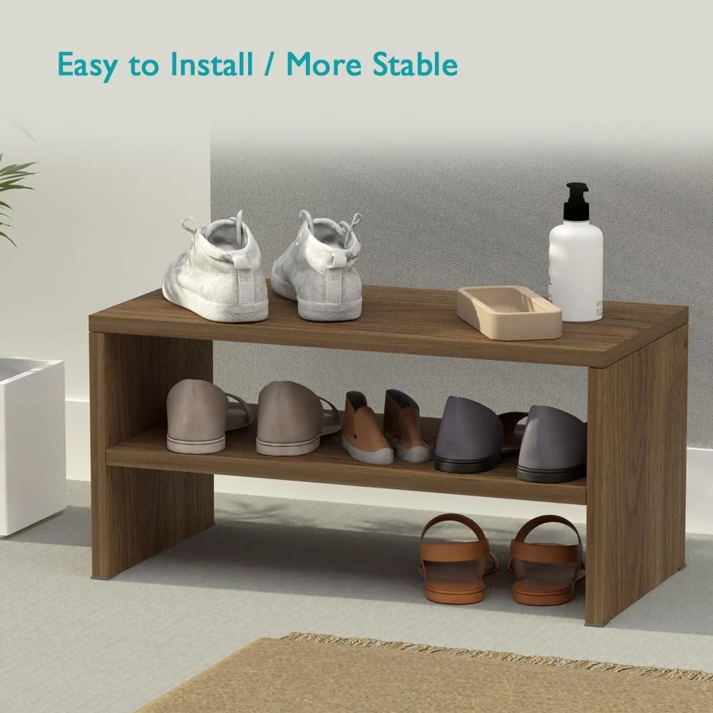 جاکفشی 2 طبقه قابل انباشت Mahmayi، قفسه چوبی 2 طبقه برای سازماندهی و نگهداری کفش در ورودی، راهرو، حمام و اتاق نشیمن - Zabrano جاکفشی 2 طبقه قابل انباشت Mahmayi، قفسه چوبی 2 طبقه برای سازماندهی و نگهداری کفش در ورودی، راهرو، حمام و اتاق نشیمن - Zabrano