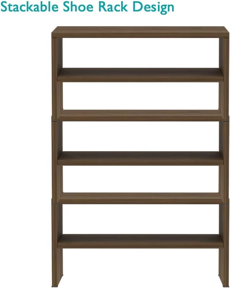 جاکفشی 2 طبقه قابل انباشت Mahmayi، قفسه چوبی 2 طبقه برای سازماندهی و نگهداری کفش در ورودی، راهرو، حمام و اتاق نشیمن - Zabrano جاکفشی 2 طبقه قابل انباشت Mahmayi، قفسه چوبی 2 طبقه برای سازماندهی و نگهداری کفش در ورودی، راهرو، حمام و اتاق نشیمن - Zabrano