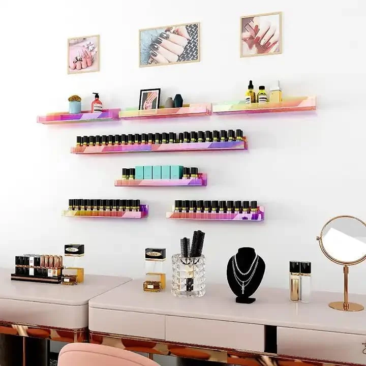 شلف حمام اکریلیک، شلف ذخیره سازی اکریلیک فوق العاده ضخیم، شلف اکریلیک شفاف دیواری (4، 38x9x5 سانتی متر) شلف حمام اکریلیک، شلف ذخیره سازی اکریلیک فوق العاده ضخیم، شلف اکریلیک شفاف دیواری (4، 38x9x5 سانتی متر)