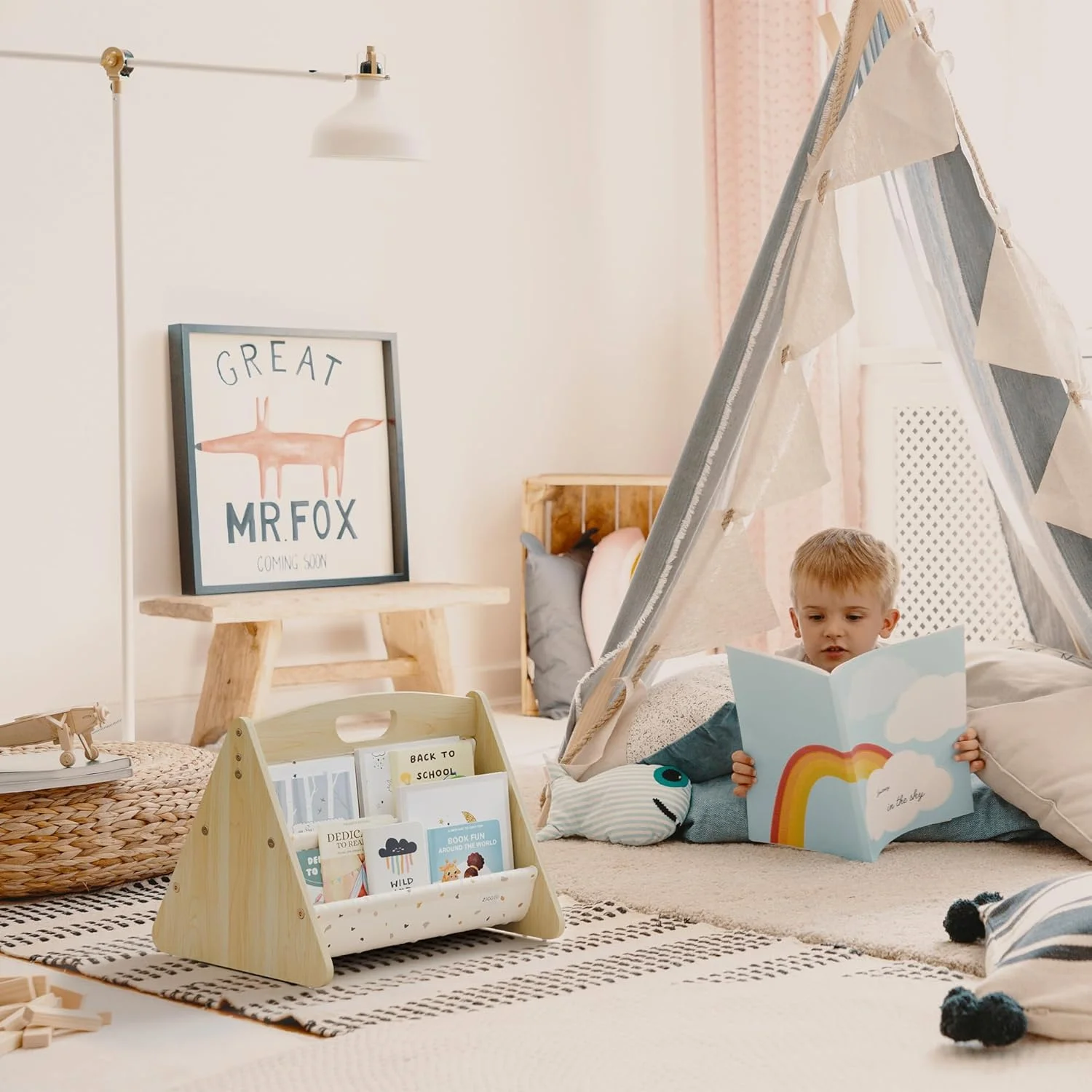 کتابخانه تزئینی برای کودکان نوپا و خردسالان - کتابخانه زیبای مونته سوری برای نمایش تمام کتاب های کودک شما - سازمان دهنده عالی اتاق کودک برای اتاق خواب دختر/پسر شما و به عنوان دکوراسیون اتاق بازی کتابخانه تزئینی برای کودکان نوپا و خردسالان - کتابخانه زیبای مونته سوری برای نمایش تمام کتاب های کودک شما - سازمان دهنده عالی اتاق کودک برای اتاق خواب دختر/پسر شما و به عنوان دکوراسیون اتاق بازی