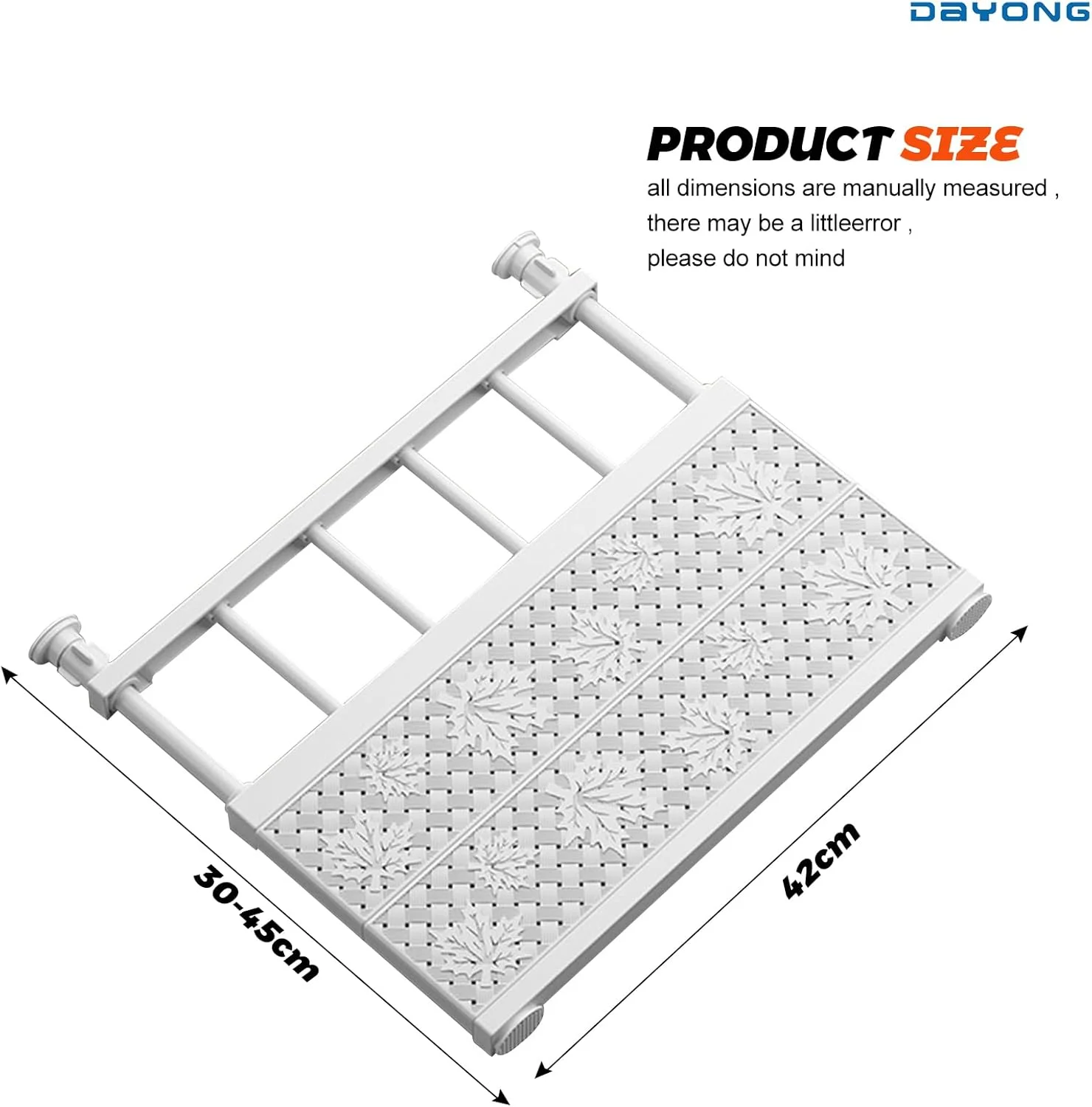 قفسه فشاری DAYONG، قفسه کمد قابل گسترش، پارتیشن لایه ای قفسه ذخیره سازی قابل تنظیم، قفسه جداکننده سازمان دهنده کابینت برای کمد لباس، کابینت ها، گنجه ها (42 سانتی متر، 48-80 سانتی متر)