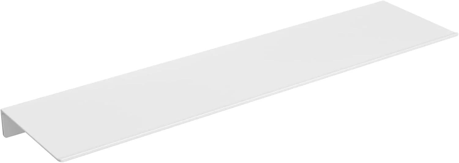 شلف شناور سفید Danpoo برای نگهداری دیواری، قفسه های فلزی دیواری برای اتاق نشیمن/حمام/آشپزخانه، اتاق خواب، قفسه نمایشگر 20 اینچی بلند برای کلکسیون ها، D004WH50