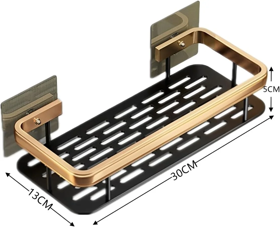 بسته 2 عددی قفسه نظم دهنده استیل ضد زنگ و ضد زنگ زدگی Beauenty، قفسه دیواری مدرن دوتایی، قفسه سازماندهی لوازم جانبی حمام