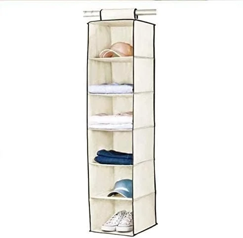 ارگانایزر آویز کمد لباس SKEIDO - 6 طبقه