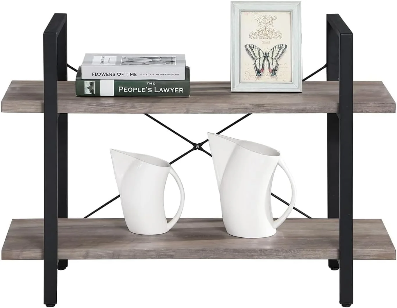 قفسه ارگانایزر 2 طبقه، قفسه چند منظوره ایستاده، استند نمایش گیاه، قفسه آشپزخانه برای راهرو، آشپزخانه، اتاق خواب، دفتر