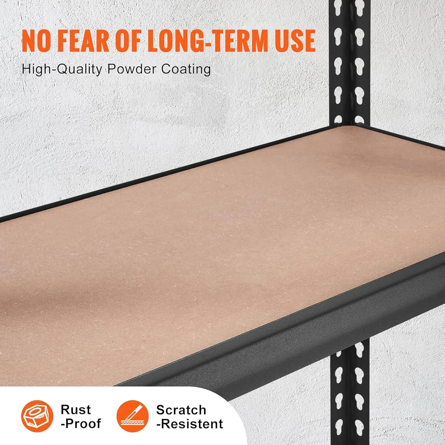 قفسه 5 طبقه قابل تنظیم توشیونیکس، واحد قفسه بندی فلزی، سازمان دهنده ذخیره سازی، قفسه نمایشگر کاربردی برای گاراژ، خانه، دفتر، آشپزخانه، ظروف، توالت، حمام، انبار (مشکی)