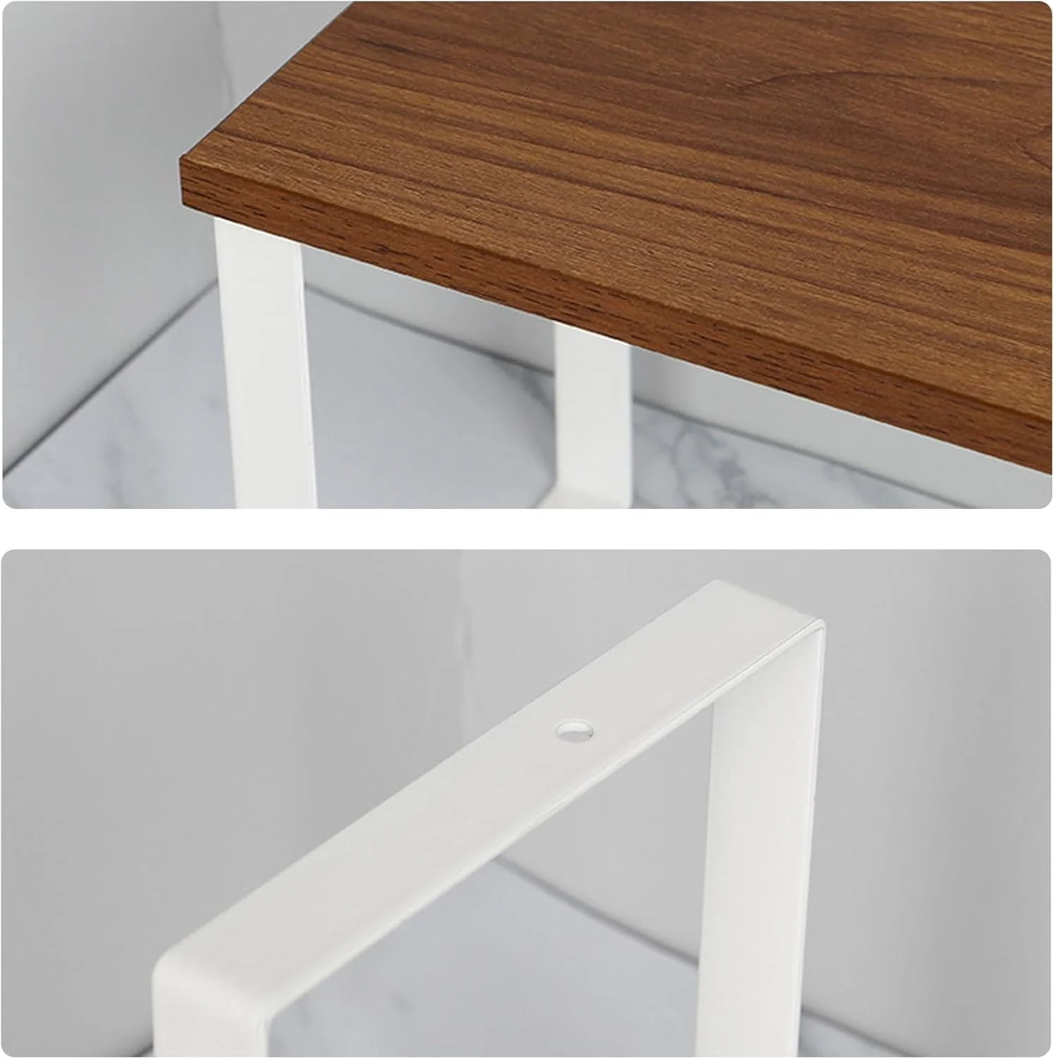 ارگانایزر رومیزی Maykela بسته 2 عددی، قفسه ادویه، قفسه ذخیره سازی، قفسه آشپزخانه، ارگانایزر قفسه، قفسه ادویه، قفسه کابینت، مناسب برای نگهداری منزل و آشپزخانه (سفید-کوچک)