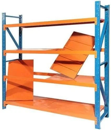 قفسه انبار فلزی سنگین MN با 4 طبقه، قفسه بندی گاراژ، قفسه فولادی با ظرفیت 300 کیلوگرم برای هر طبقه (200x60x200 سانتی متر) (آبی + نارنجی) قفسه انبار فلزی سنگین MN با 4 طبقه، قفسه بندی گاراژ، قفسه فولادی با ظرفیت 300 کیلوگرم برای هر طبقه (200x60x200 سانتی متر) (آبی + نارنجی)