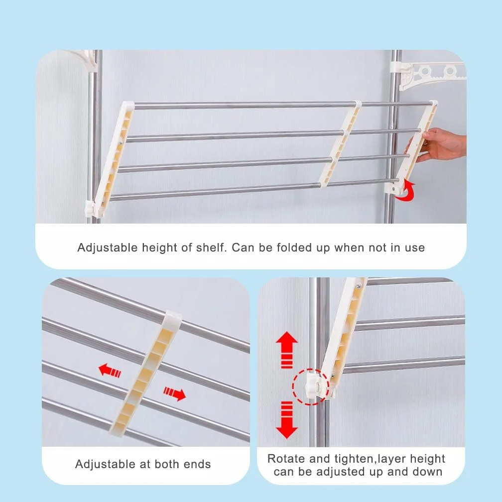 قفسه حمام 4 طبقه قابل تنظیم Hershii - قفسه چند طبقه با سبک مدرن - ایستاده، بدون نیاز به مونتاژ