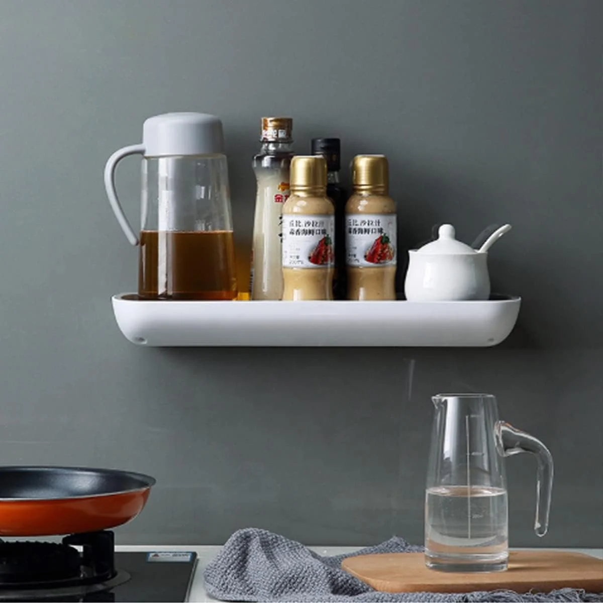 قفسه حمام IBAMA، قفسه نگهداری، نگهدارنده دیواری شامپو، ادویه جات، سازمان دهنده دوش، لوازم جانبی حمام سفید بدون میله مشکی 01، BSSTG01-BK