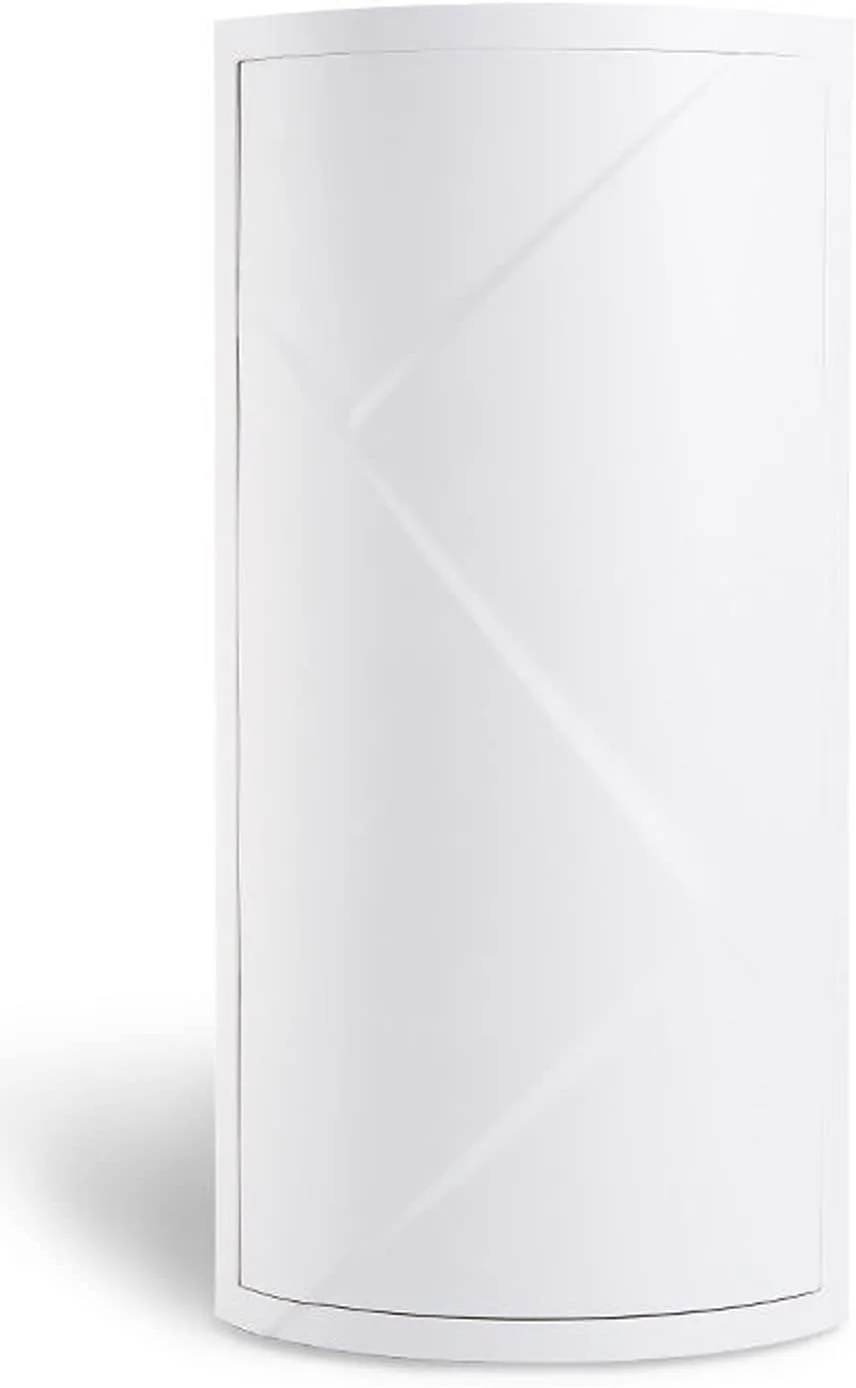 قفسه گوشه حمام، قفسه نگهداری لوازم آرایشی چرخشی 360 درجه UUHOME، کابینت قفسه نگهداری مثلثی رومیزی (3 طبقه)