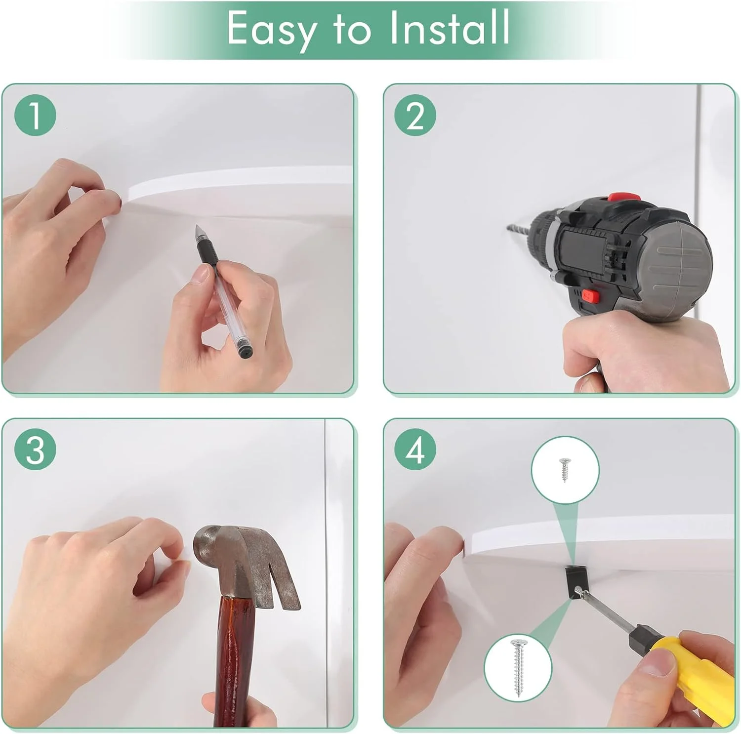 شلف کنج شناور 3 طبقه Cryfokt، شلف های کنج دیواری PVC سفید، شلف های نمایشگر ذخیره سازی دیواری، شلف دیواری کنج با طراحی مدرن برای دکوراسیون منزل و دفتر کار شلف کنج شناور 3 طبقه Cryfokt، شلف های کنج دیواری PVC سفید، شلف های نمایشگر ذخیره سازی دیواری، شلف دیواری کنج با طراحی مدرن برای دکوراسیون منزل و دفتر کار