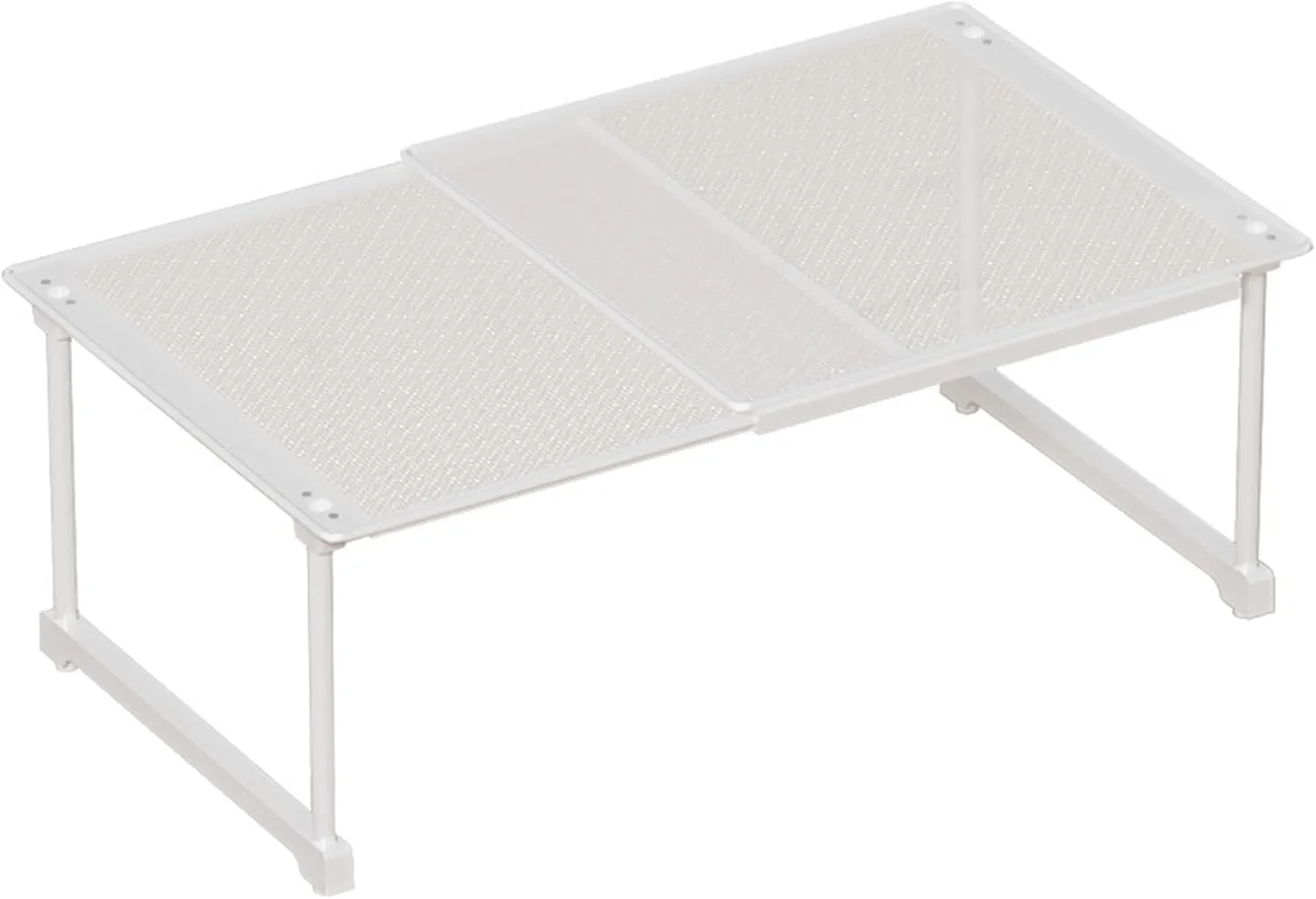 قفسه ذخیره سازی کابینت قابل گسترش DAYONG، سازمان دهنده قفسه کمد قابل انباشت، قفسه تقسیم کننده کمد قابل تنظیم، قفسه های سازمان دهنده پیشخوان برای خانه (52-86 X 42 X 30cm)