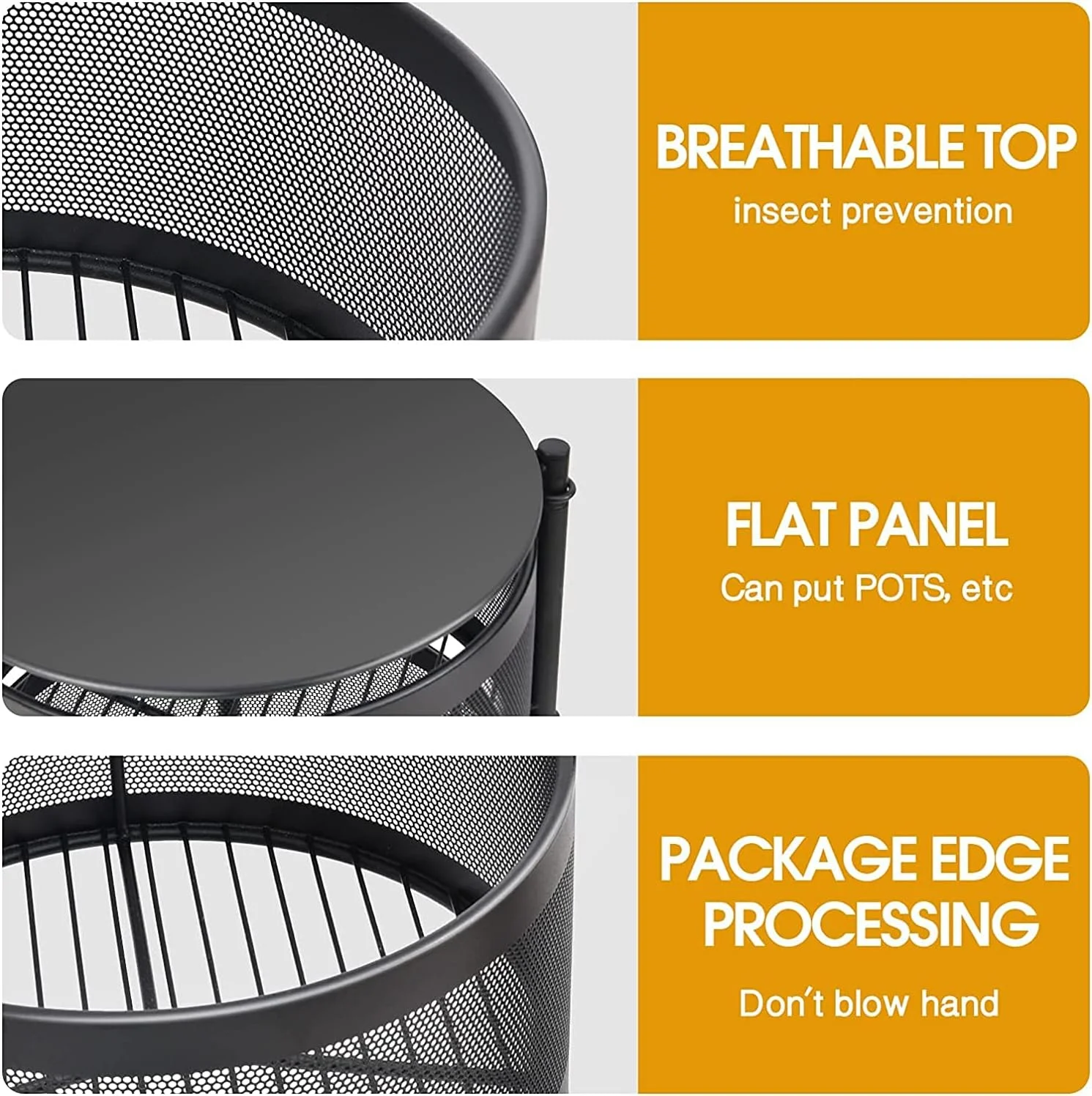 قفسه ذخیره سازی چند لایه آشپزخانه LIYING، چرخان فولادی گرد با 4 چرخ متحرک، ذخیره سازی آشپزخانه برای میوه و سبزیجات ایستاده (5 طبقه مشکی) قفسه ذخیره سازی چند لایه آشپزخانه LIYING، چرخان فولادی گرد با 4 چرخ متحرک، ذخیره سازی آشپزخانه برای میوه و سبزیجات ایستاده (5 طبقه مشکی)