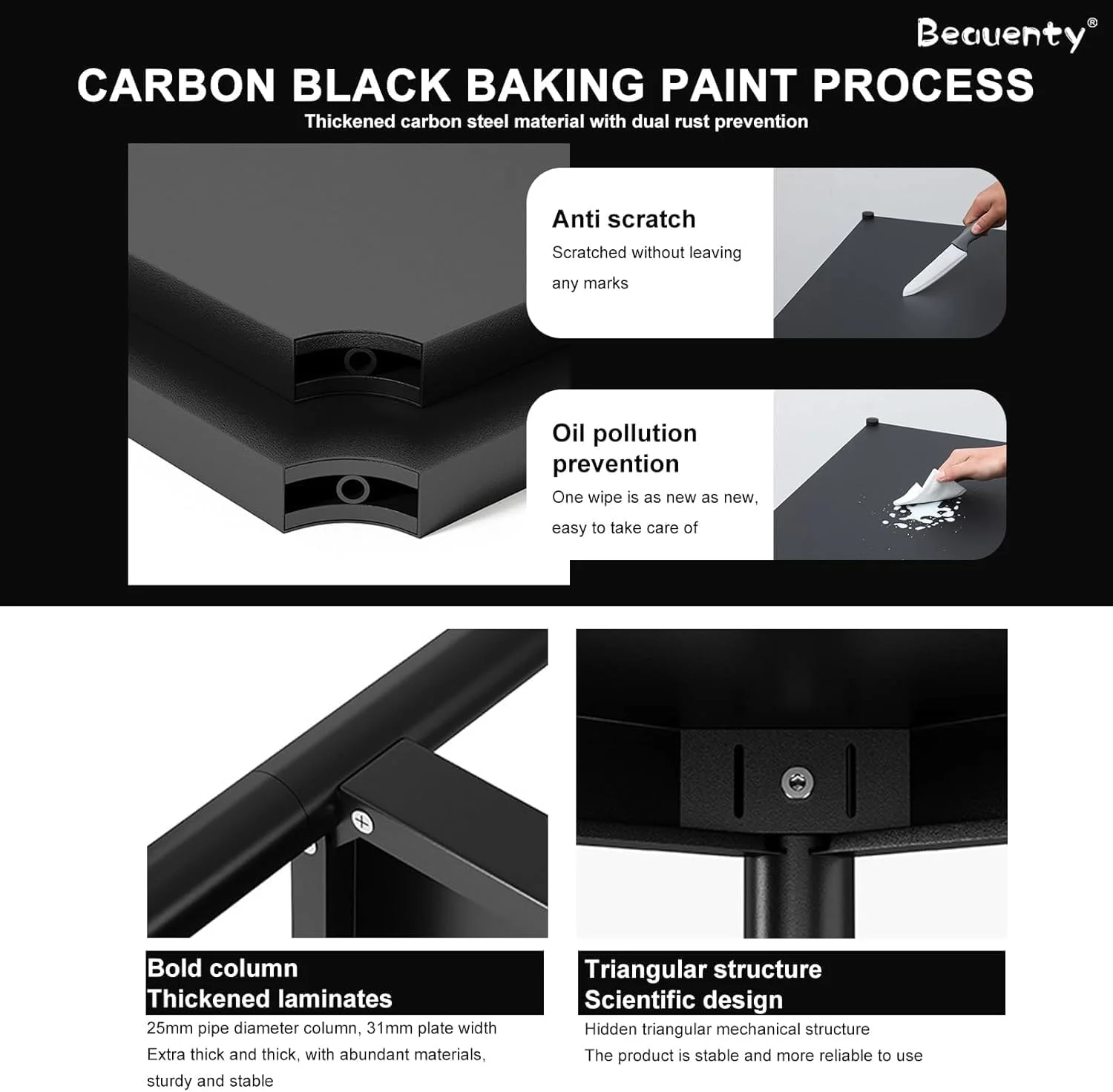 قفسه آشپزخانه Beauenty، قفسه 5 طبقه با ظرفیت بزرگ، قفسه تجاری، استند تاشو مایکروویو، قفسه چرخ دار، مناسب برای گاراژ، آشپزخانه، زیرزمین، انبار، 120 * 40 * 160 قفسه آشپزخانه Beauenty، قفسه 5 طبقه با ظرفیت بزرگ، قفسه تجاری، استند تاشو مایکروویو، قفسه چرخ دار، مناسب برای گاراژ، آشپزخانه، زیرزمین، انبار، 120 * 40 * 160