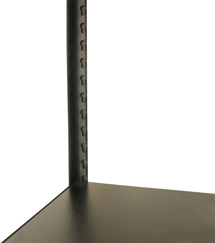 قفسه بدون پیچ و مهره / قفسه های ذخیره سازی / قفسه کتاب / مشکی 80x40x200 سانتی متر 5 طبقه