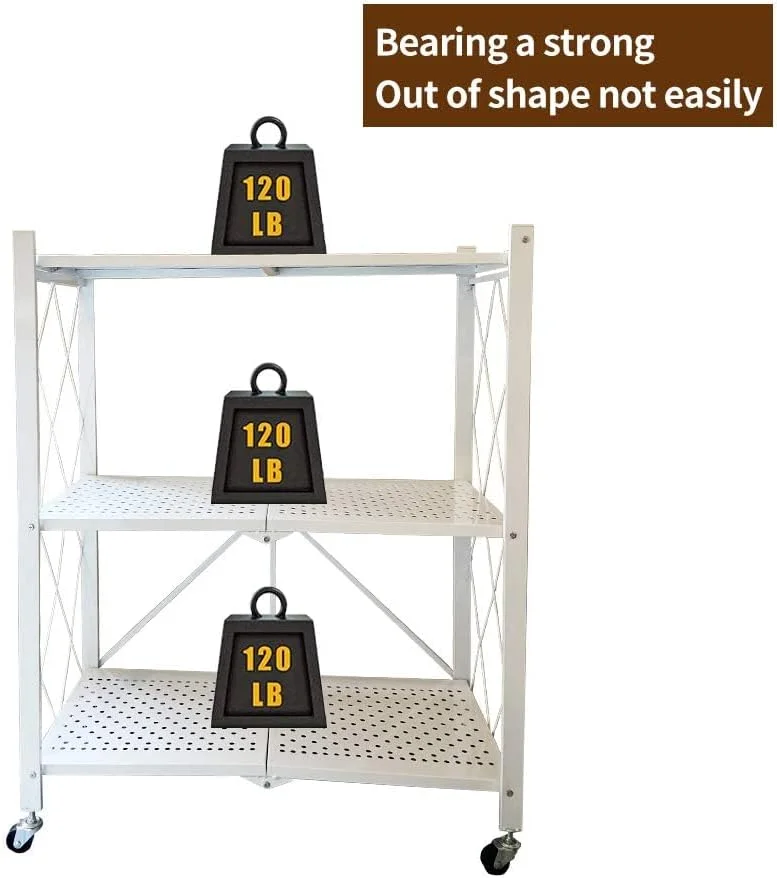 قفسه های تاشو N/P - سفید (3 طبقه) قفسه های تاشو N/P - سفید (3 طبقه)