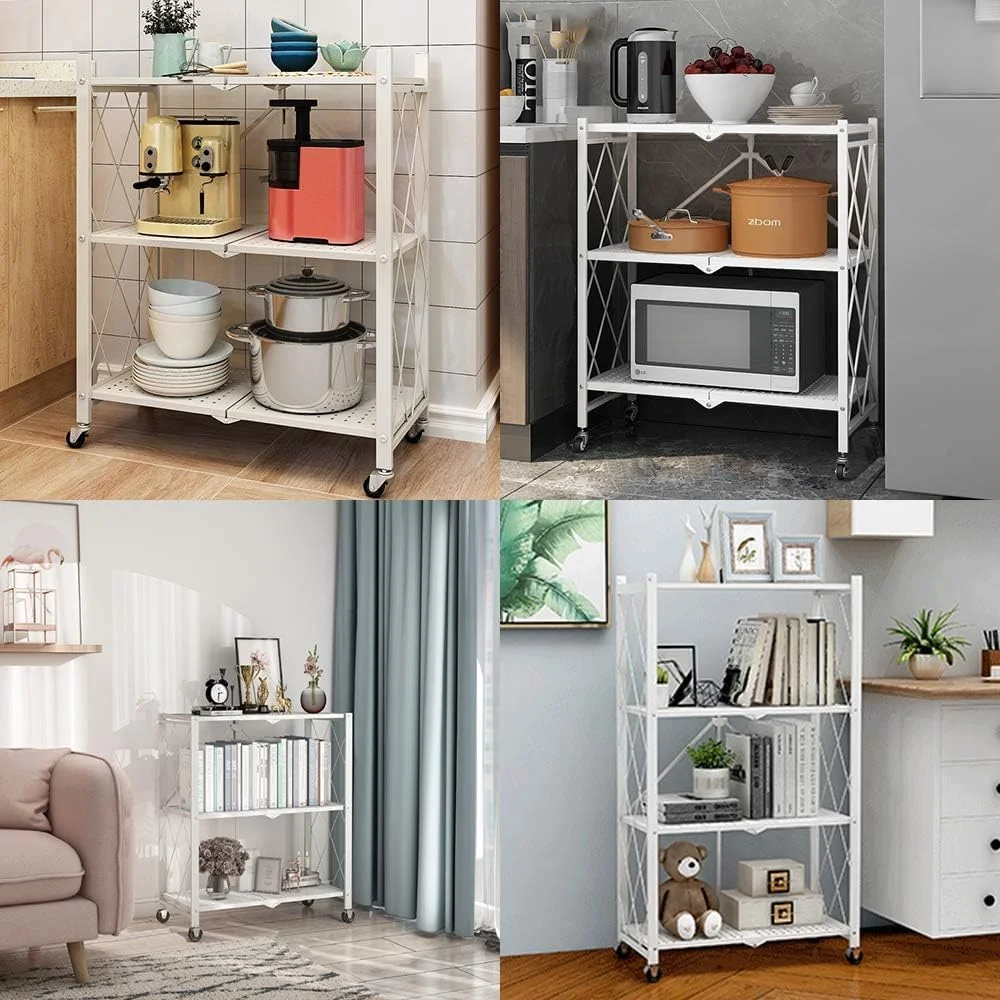 قفسه های تاشو N/P - سفید (3 طبقه) قفسه های تاشو N/P - سفید (3 طبقه)