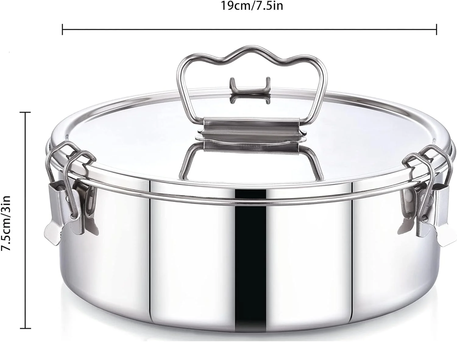 قالب پودینگ استیل Lxeqiony - سازگار با اینستنت پات، قالب چیزکیک، قالب فلان با کاربری آسان برای پخت و پز با حمام آب