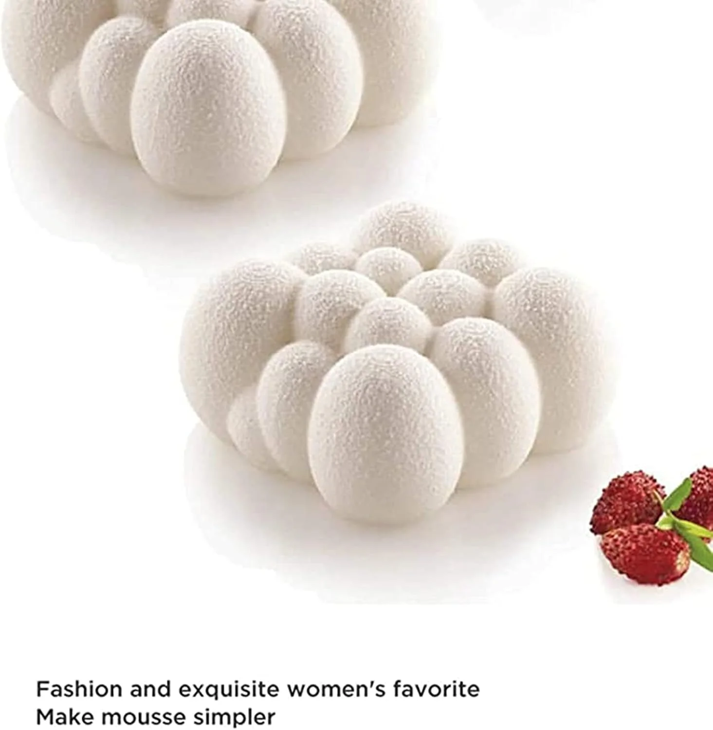 قالب کیک KASTWAVE طرح ابر سه بعدی سیلیکونی برای موس، قالب سیلیکونی برای موس شیرینی، پودینگ دسر، ژله، چیزکیک، بستنی، قالب شمع DIY