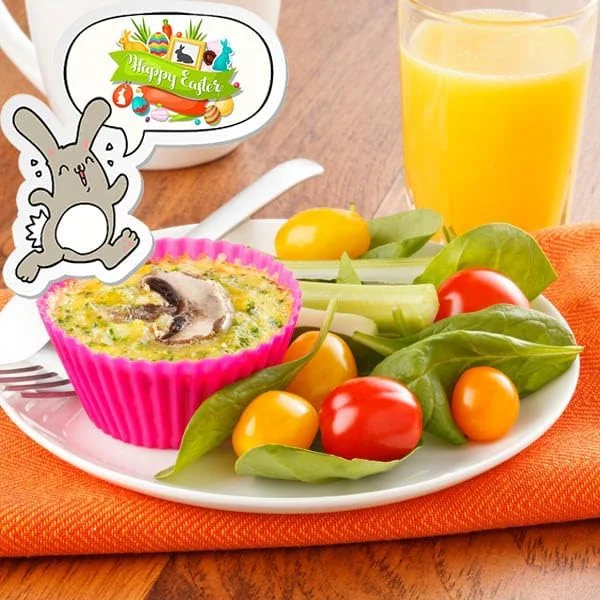 قالب های مافین و کاپ کیک سیلیکونی IELEK، بسته 36 عددی، قابل استفاده مجدد، نچسب، استاندارد