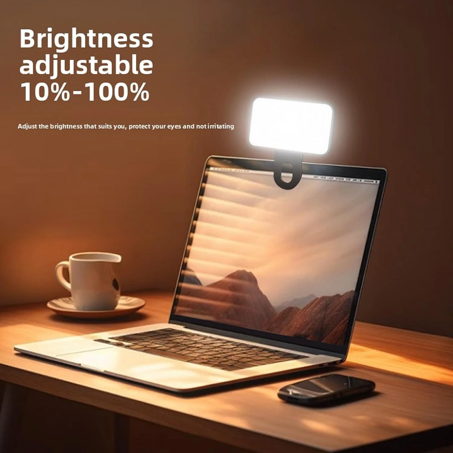 نور سلفی LED گوشی Dpofirs، نور سلفی قابل حمل با گیره، لامپ پرکننده قابل شارژ گوشی، 3 حالت 10 روشنایی، برای ویدئو، آرایش، پخش زنده، لپ تاپ، ولاگ نور سلفی LED گوشی Dpofirs، نور سلفی قابل حمل با گیره، لامپ پرکننده قابل شارژ گوشی، 3 حالت 10 روشنایی، برای ویدئو، آرایش، پخش زنده، لپ تاپ، ولاگ