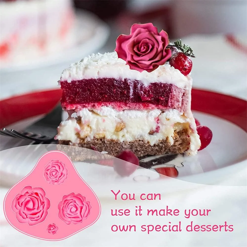 ست قالب سیلیکونی فوندانت ELECDON، بسته 6 عددی